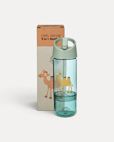 Drinkfles 2-in-1 - Carl Oscar – Groen (Kameel)